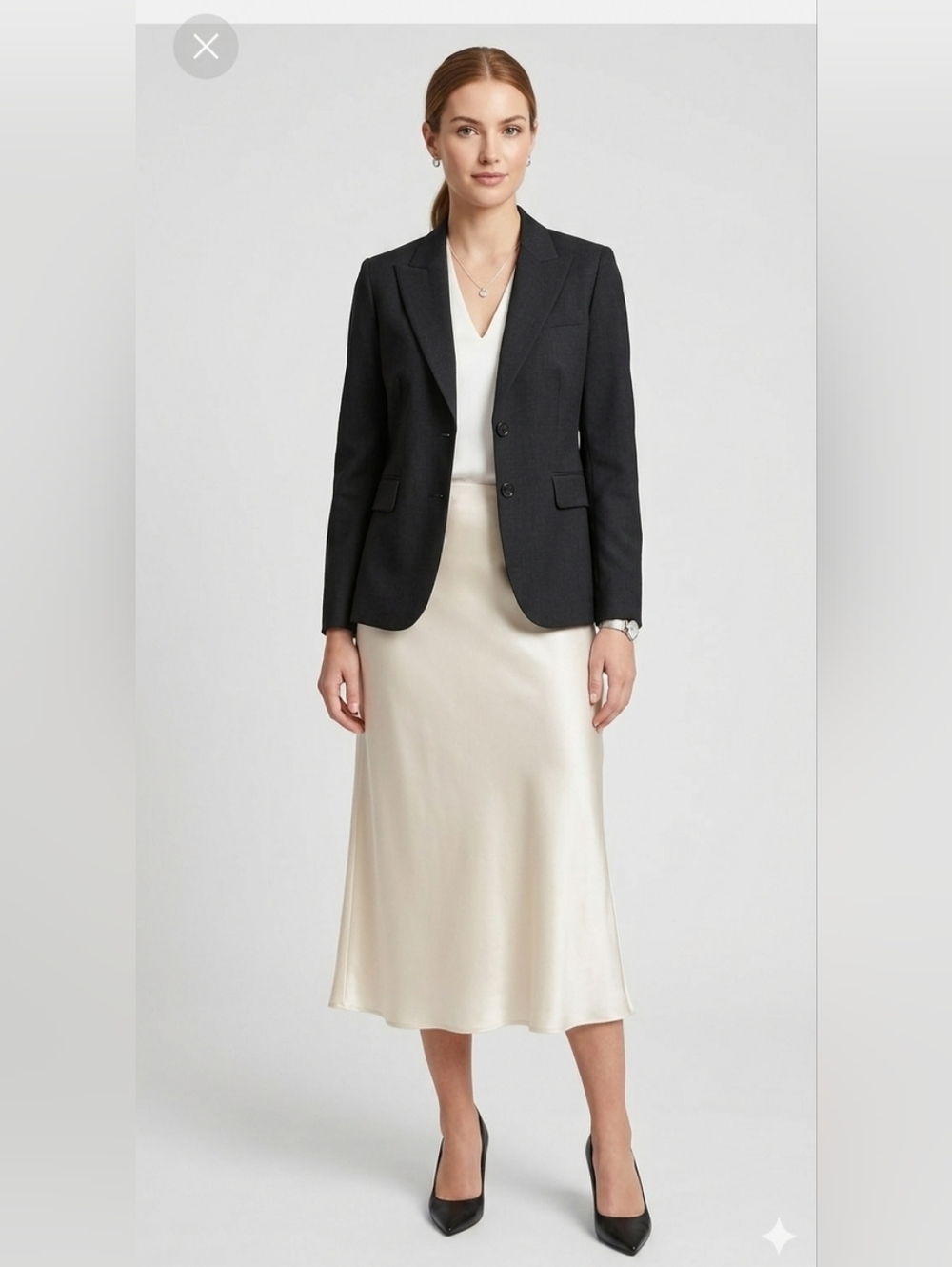 Banana Republic Women's Black Two-Button Blazer Classic Sartorial Style Sz 4